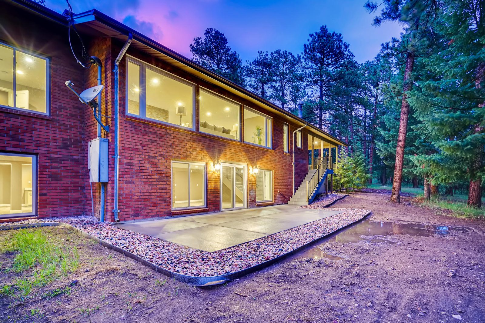 Colorado home with outdoor living space